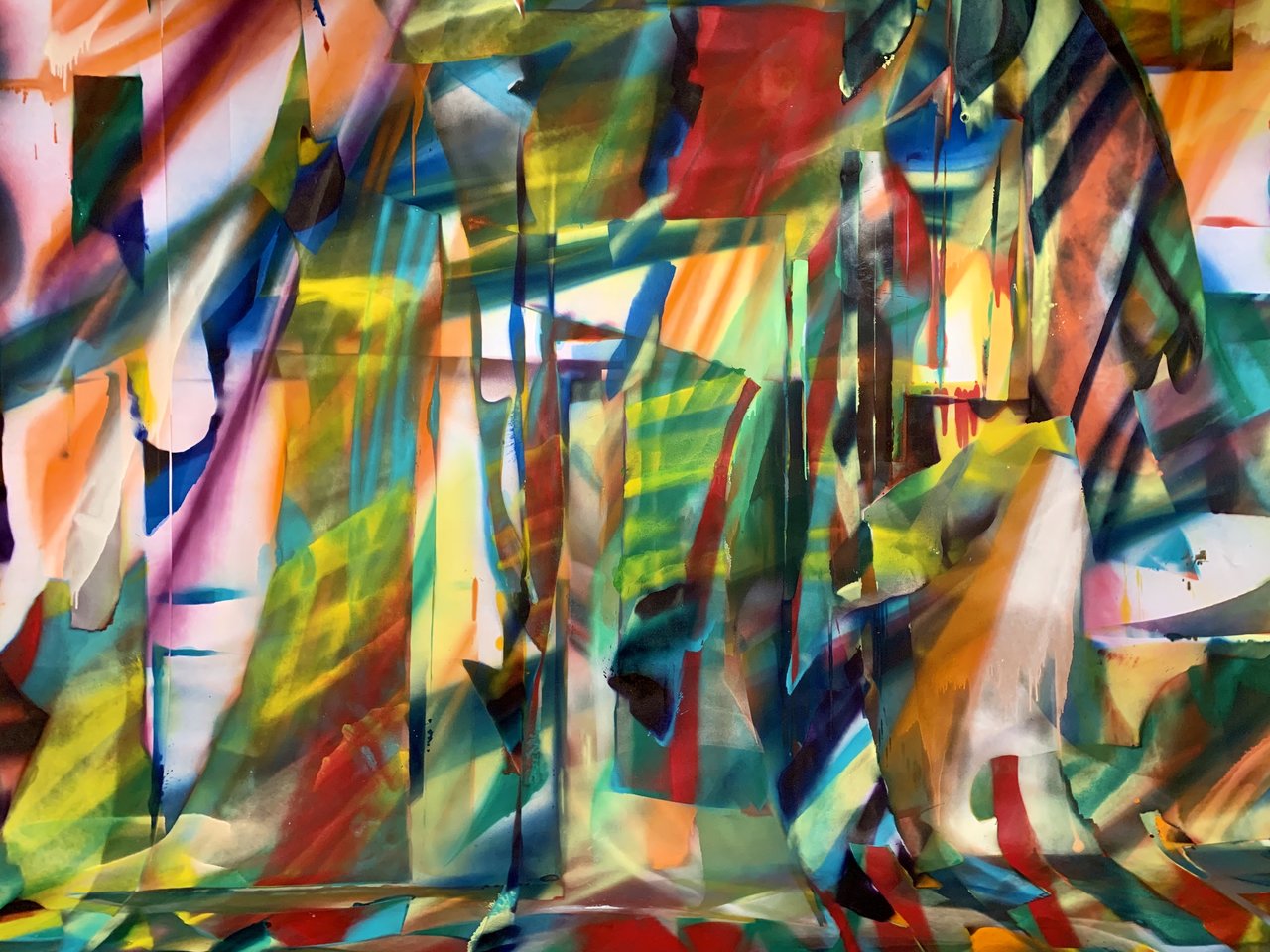 Abstract mural